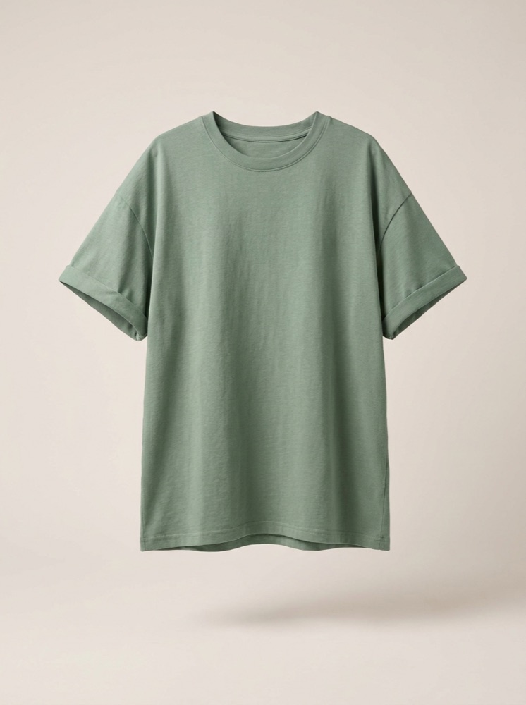 Essential Oversized Tee in Sage